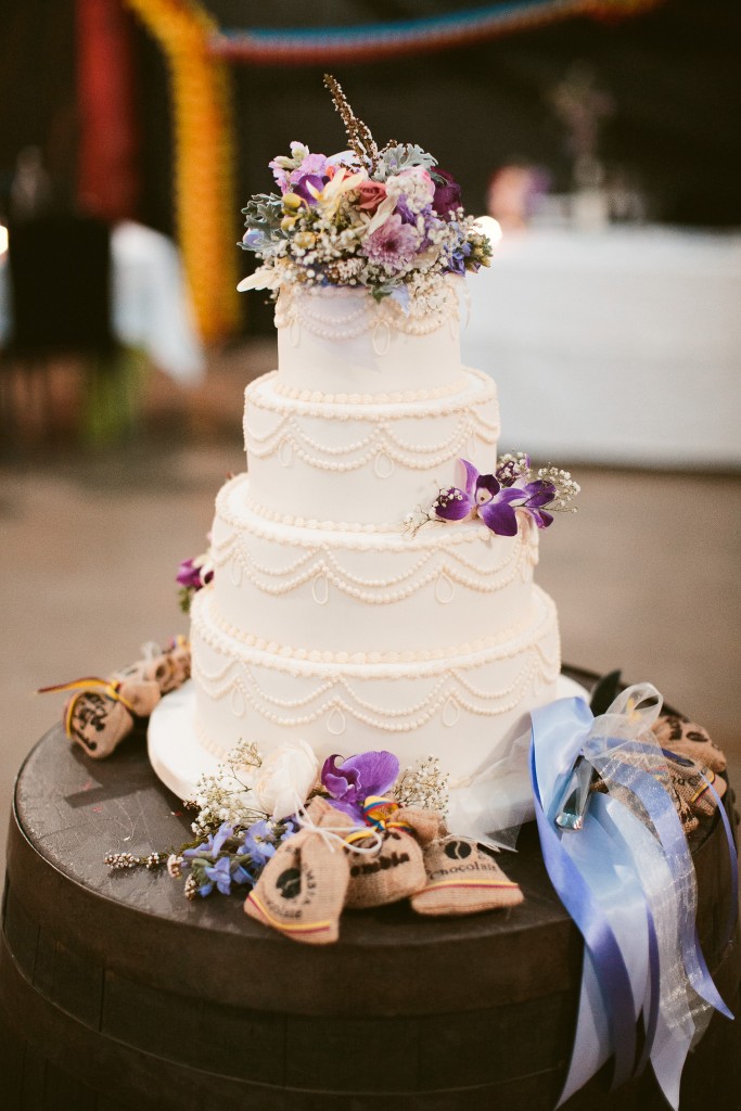 Gluten, dairy, peanut, and tree nut free chocolate mud wedding cake for a wedding held at Aussie World on the Sunshine Coast.