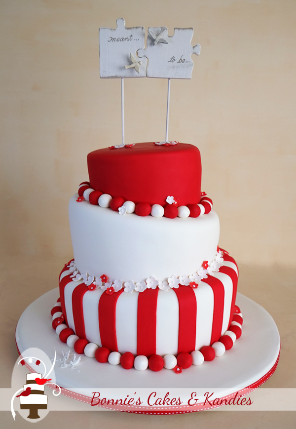 Red Strip Cake Bride Shows 47