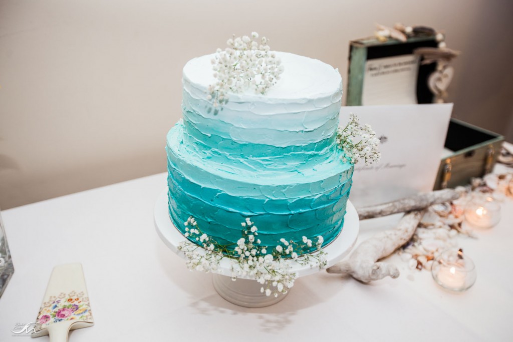 Dreamy Ombre Buttercream For A Sunshine Beach Wedding Cake