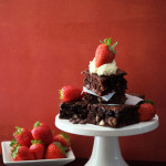 Strawberry-Topped Macadamia Brownies (Gluten Free, Grain Free) and the Search for the Perfect Wedding Dress