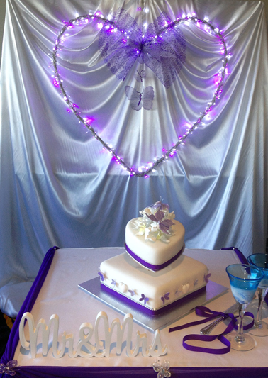 The cake table! Photo by:  Cake by: Bonnie's Cakes & Kandies. 