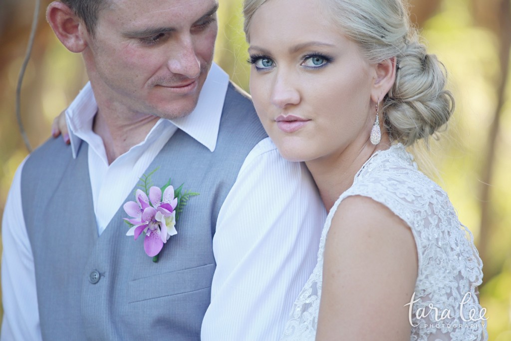The beautiful Lorrae and Adam, married at Twin Waters on the Sunshine Coast | Photo credit: Tara Lee Photography