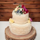 Rainbow Beach wedding cake