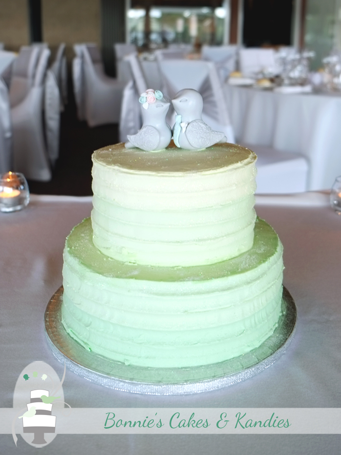 Gluten free choc-almond wedding cake at Lily's at the Lagoon, Novotel Twin Waters Resort.