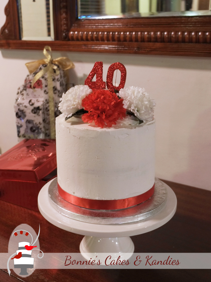 Fortieth wedding anniversary cake gluten free dairy free cake
